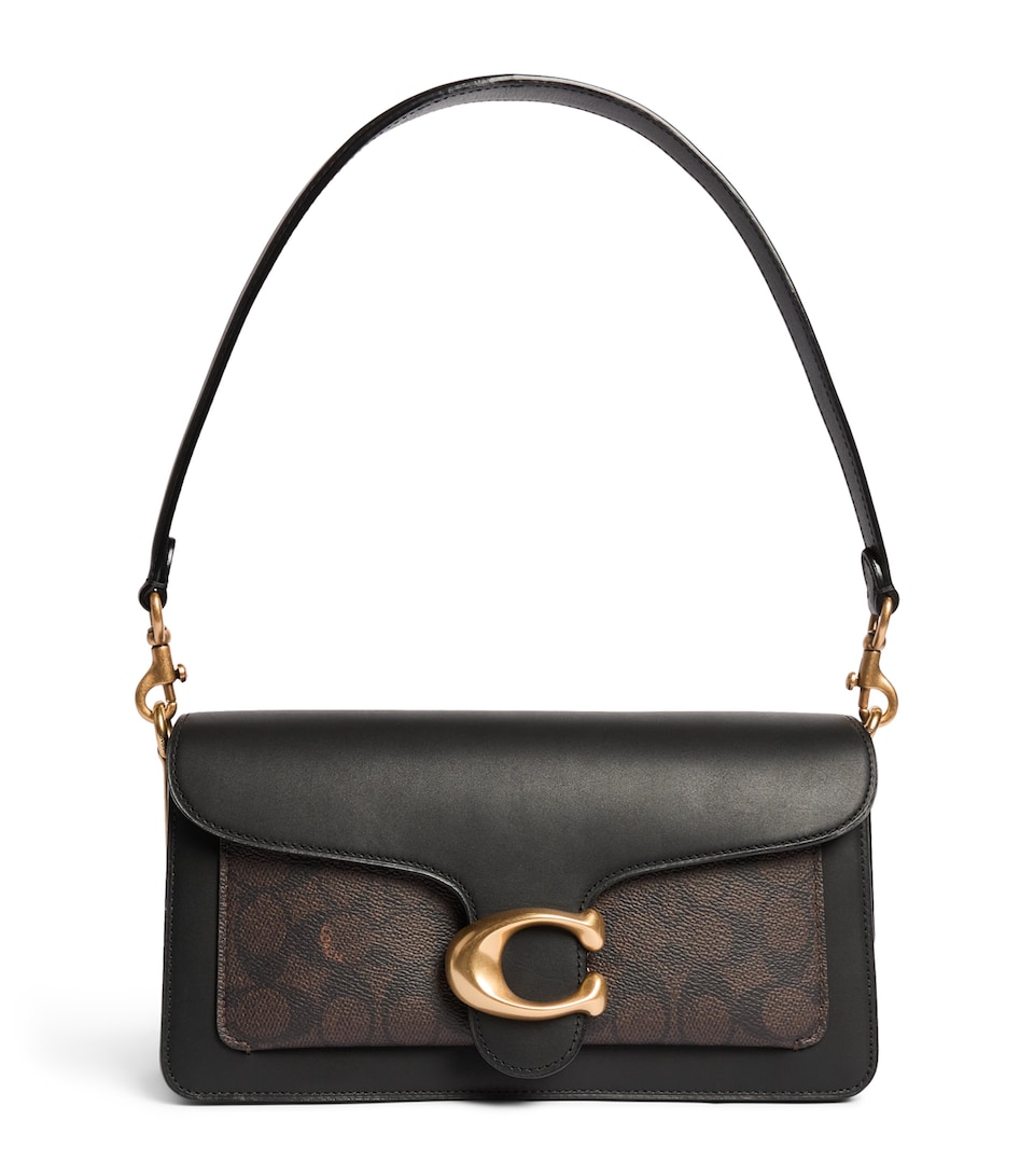 Coach Leather Tabby Shoulder Bag Black