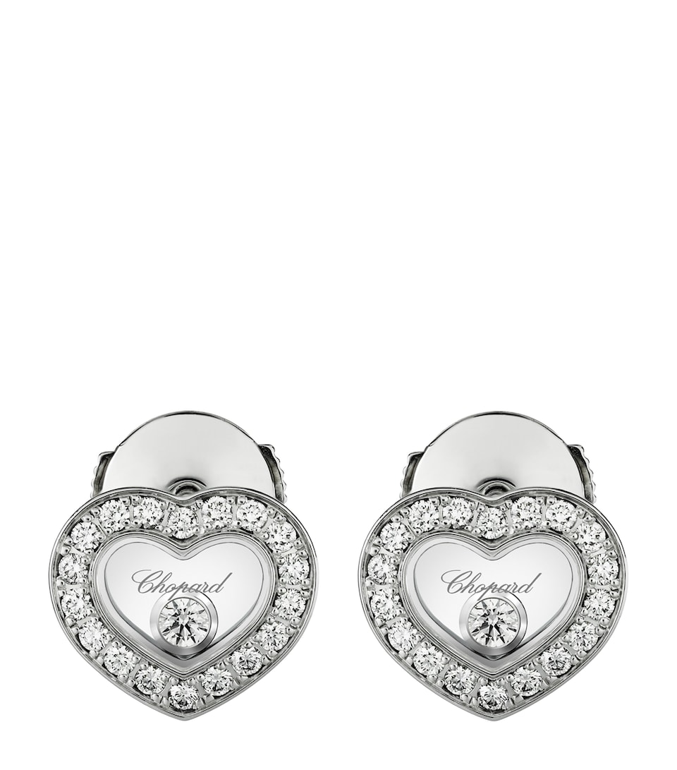 White Gold and Diamond Happy Diamonds Icons Earrings