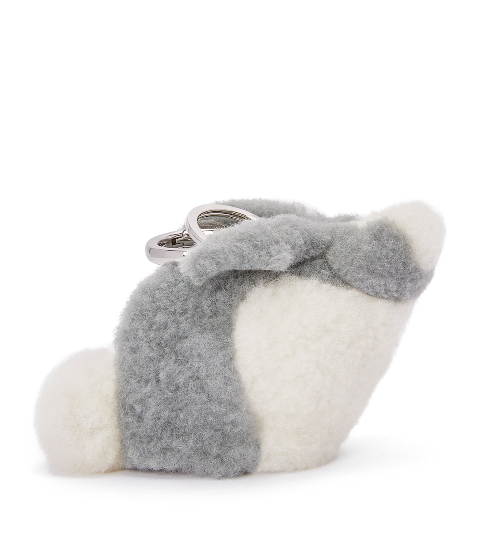 Shearling Bunny Bag Charm