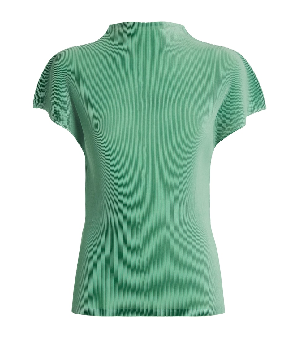 Pleats Please Issey Miyake Womens Mist August Top Greyish Green