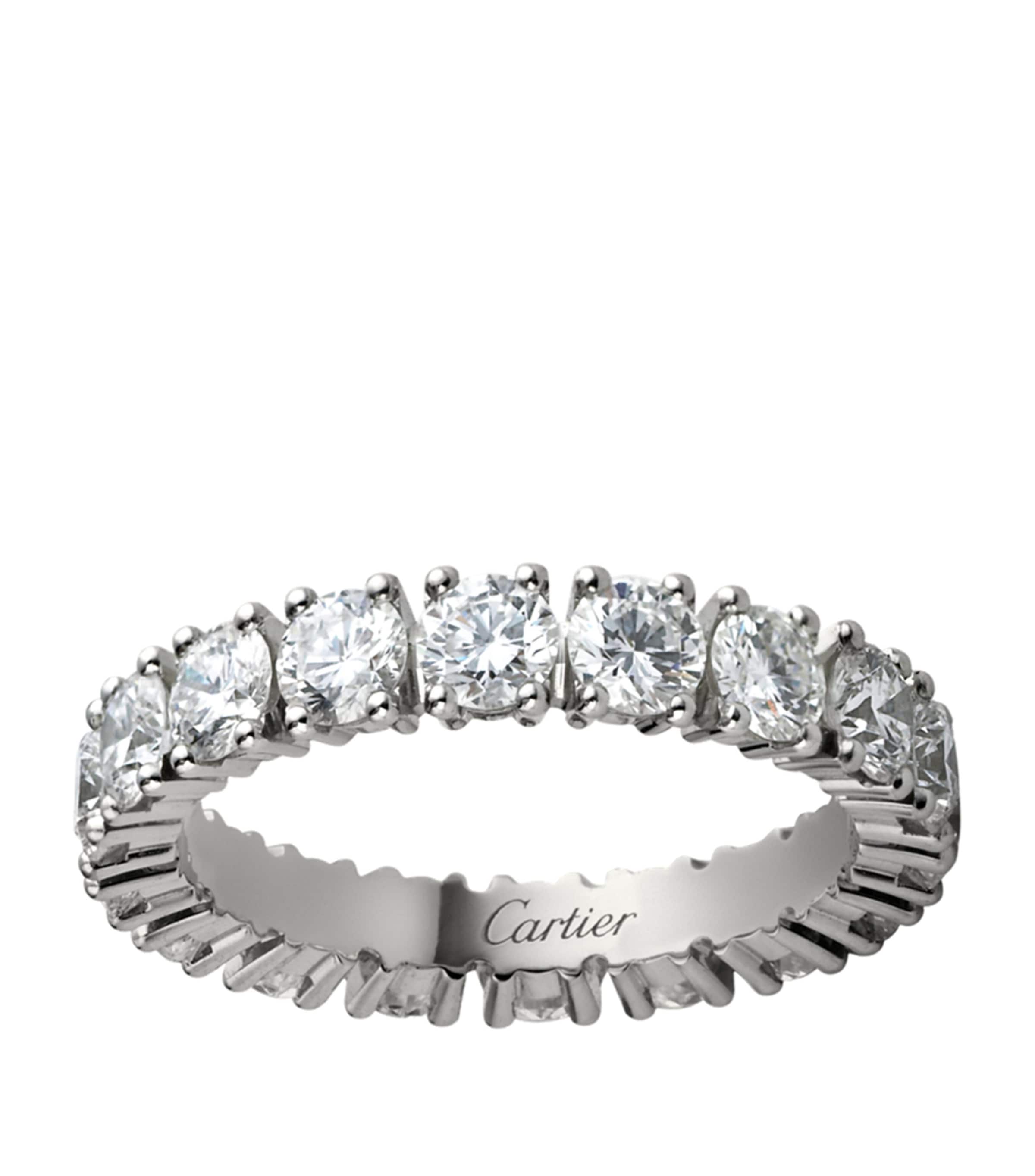 Medium Platinum and Diamond Cartier Destinée Ring