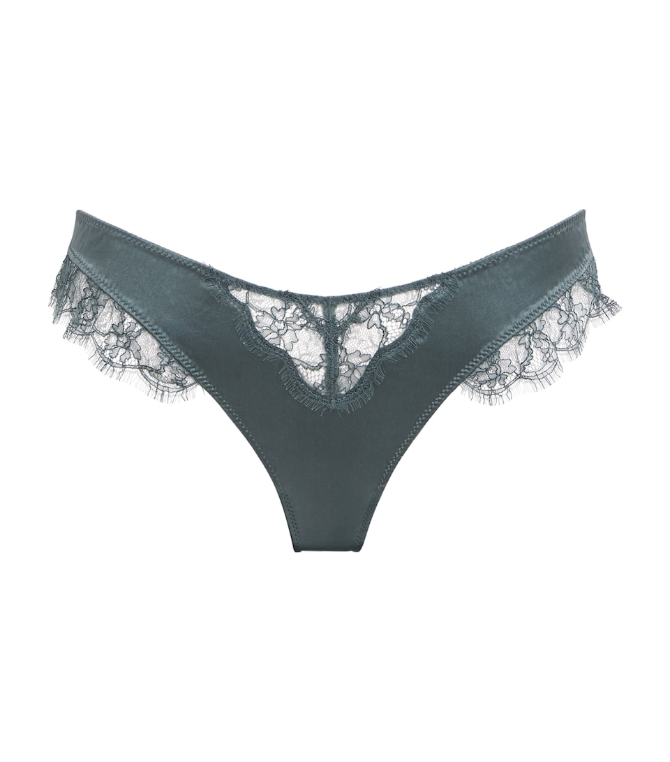Silk-Lace Thong