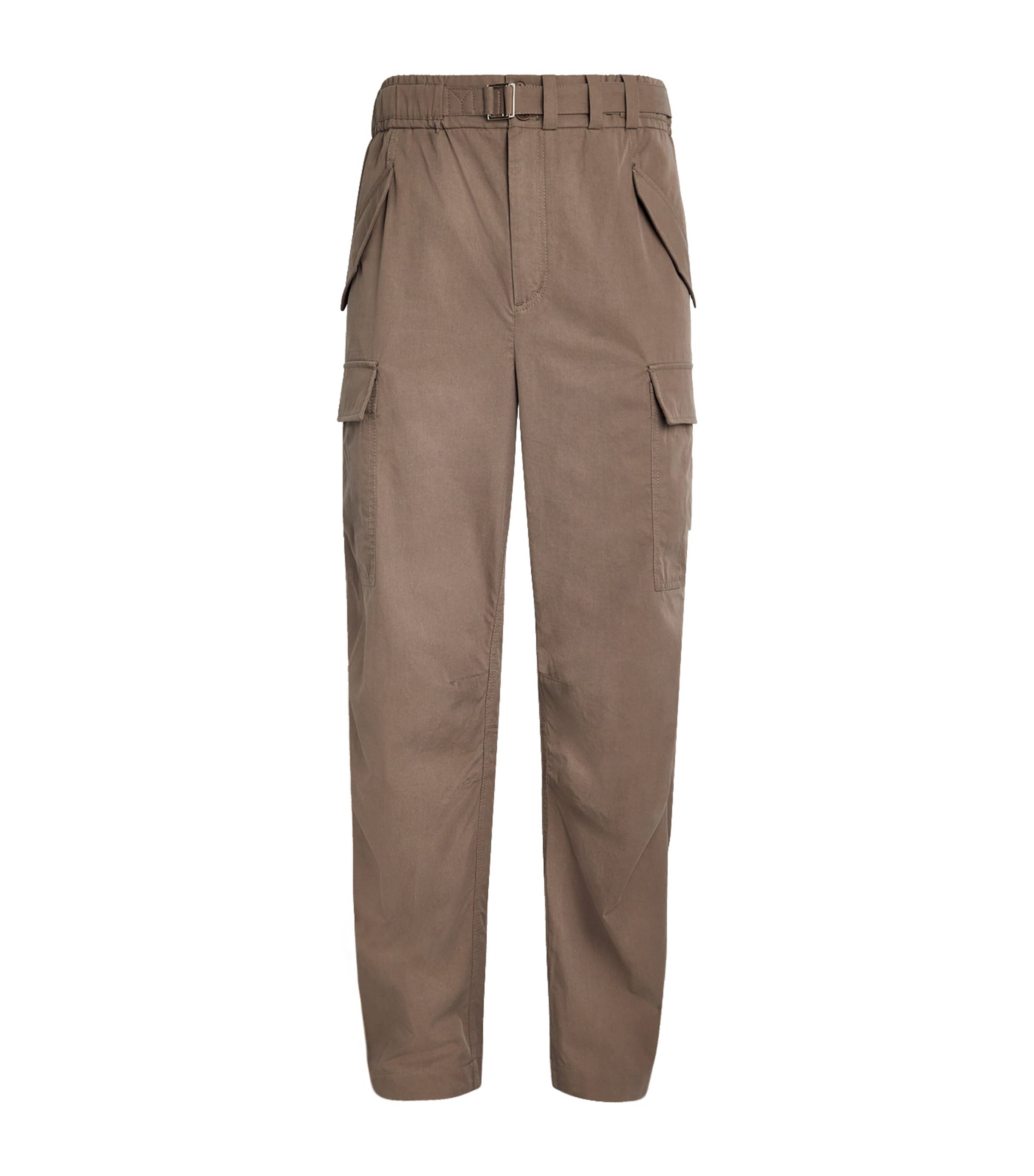 Cotton-Blend Wide-Leg Garrett Cargo Trousers