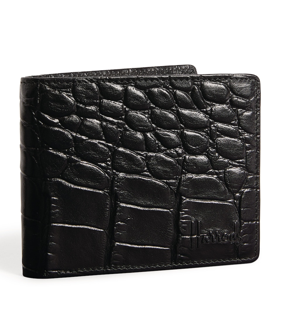 Croc-Embossed Wembley Bifold Wallet
