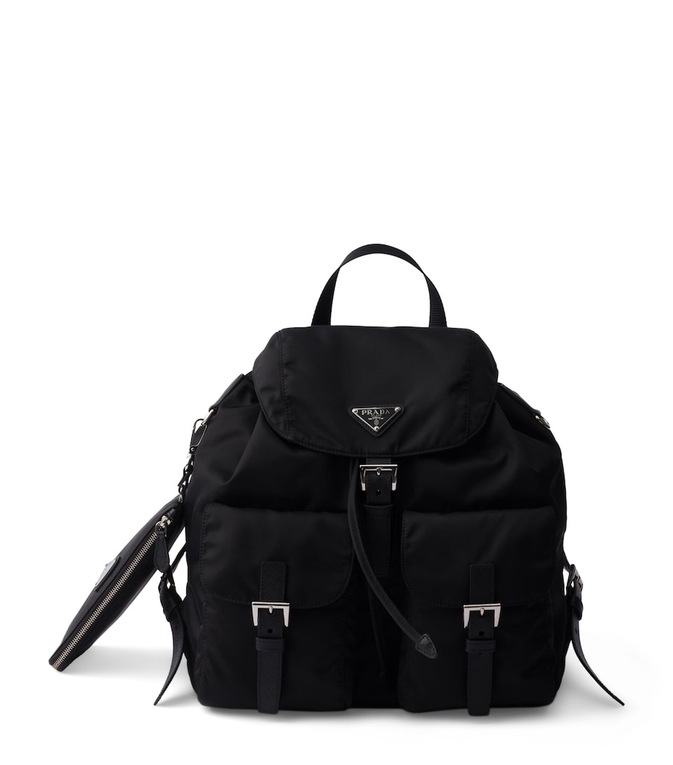 Prada Medium Re-Nylon Backpack Black