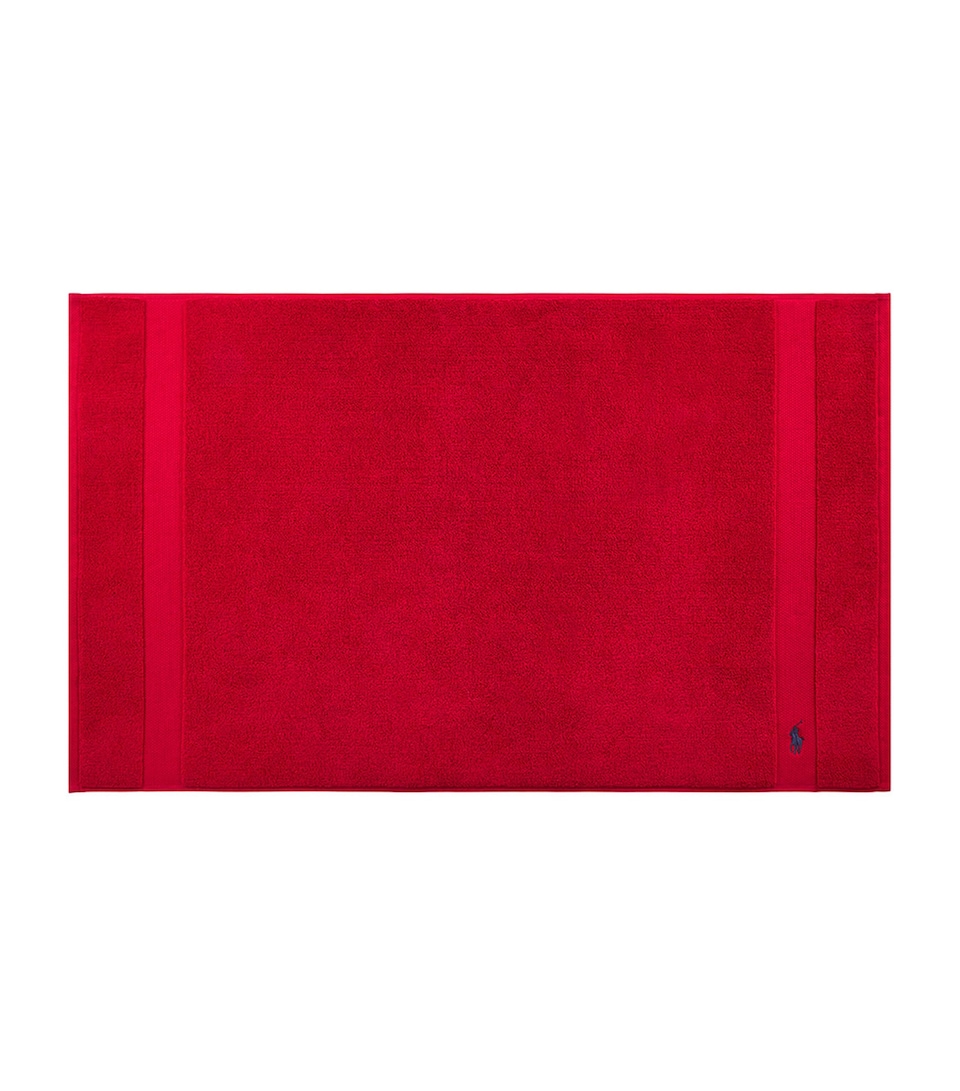 Ralph Lauren Home Polo Player Bath Mat (55cm x 90cm) Red