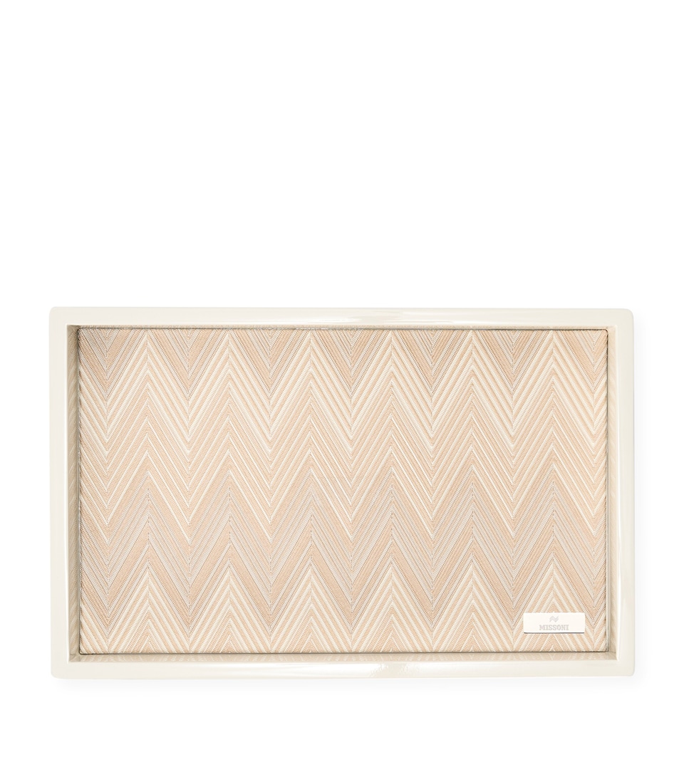 Missoni Home Zig Zag Brest Serving Tray (17cm x 25cm) Beige/white
