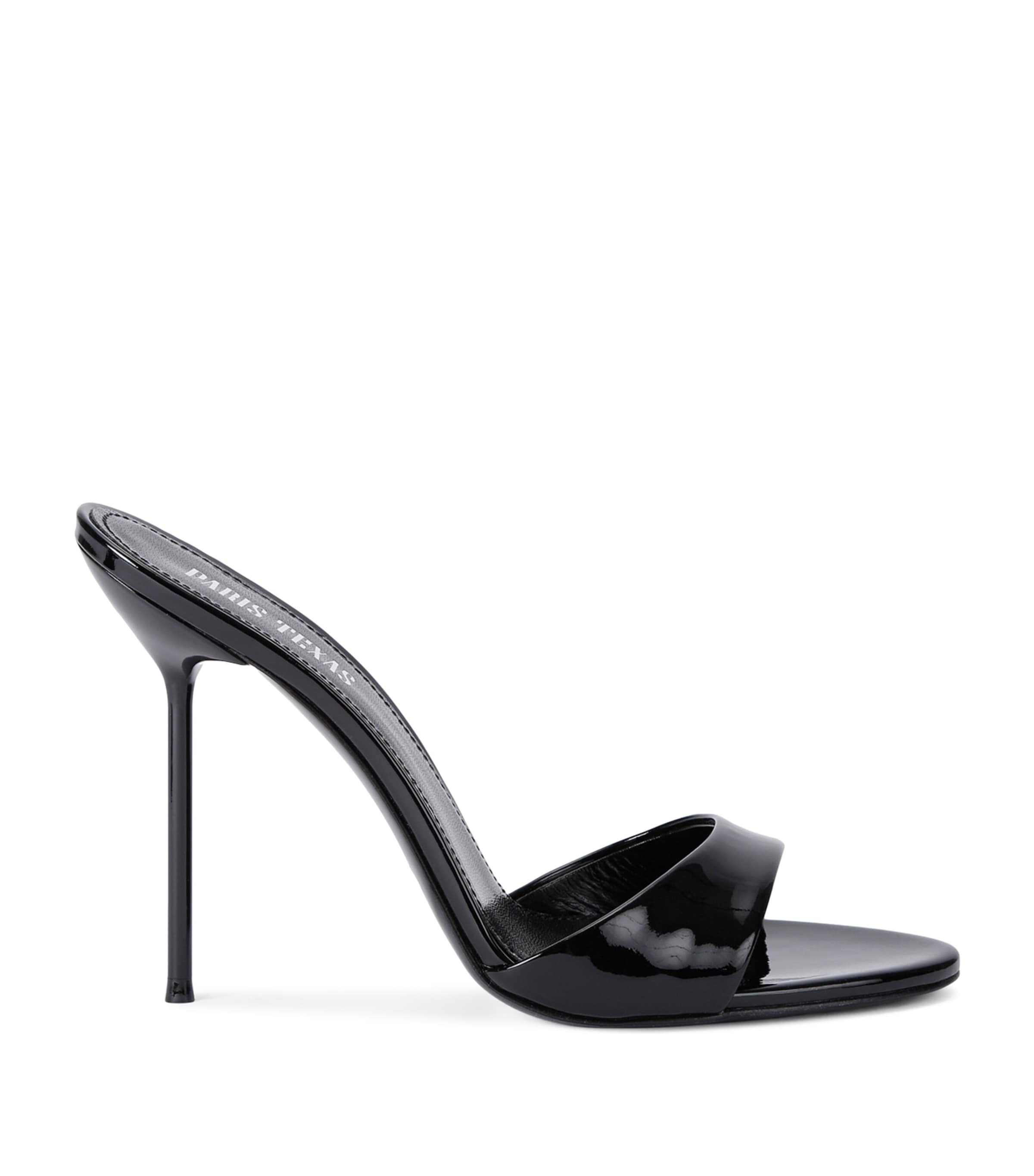 Paris Texas Patent Leather Lidia Mules 105 Black