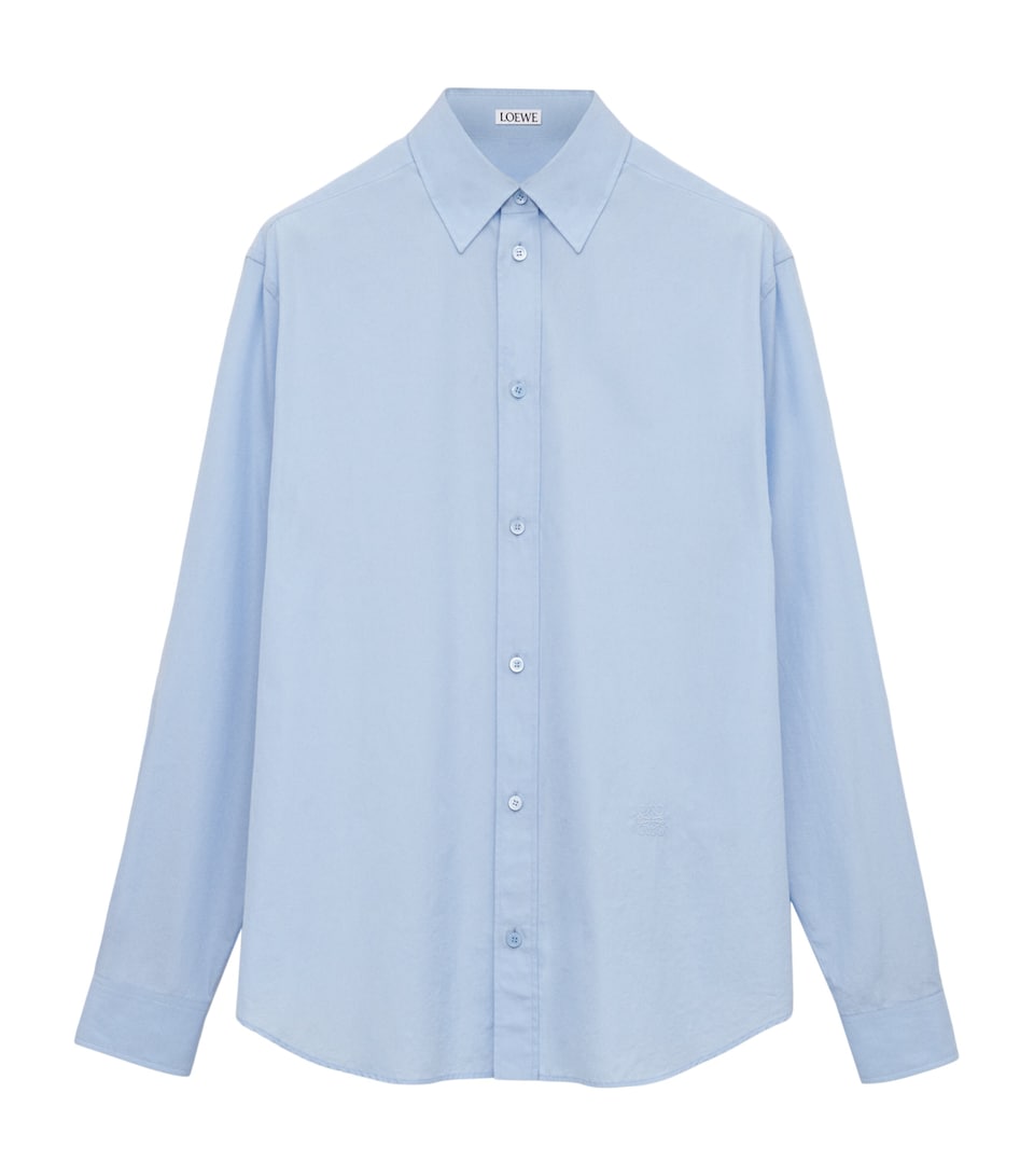 Cotton-Blend Poplin Shirt