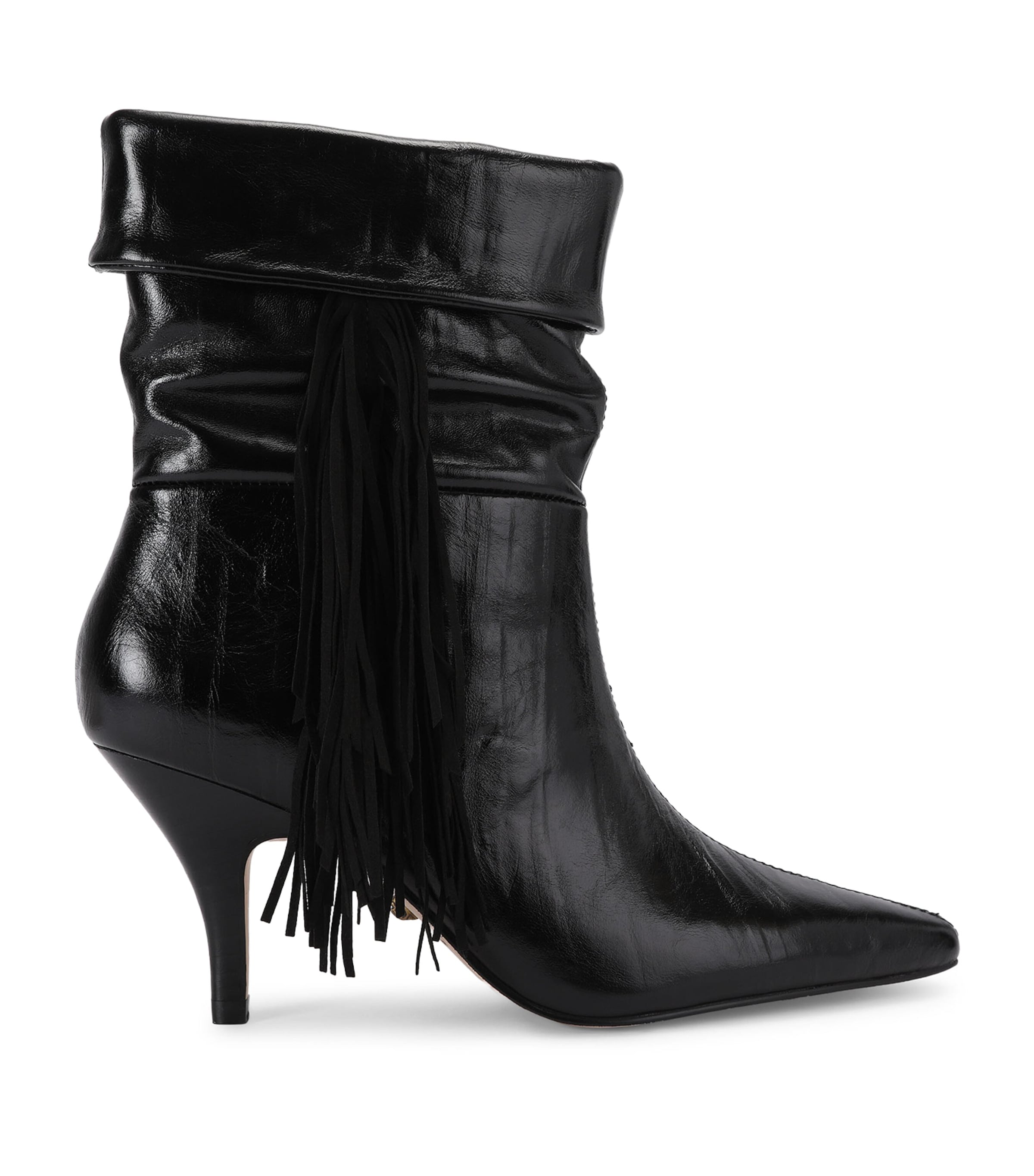 Kurt Geiger London Leather Piccadilly Slouch Boots Black