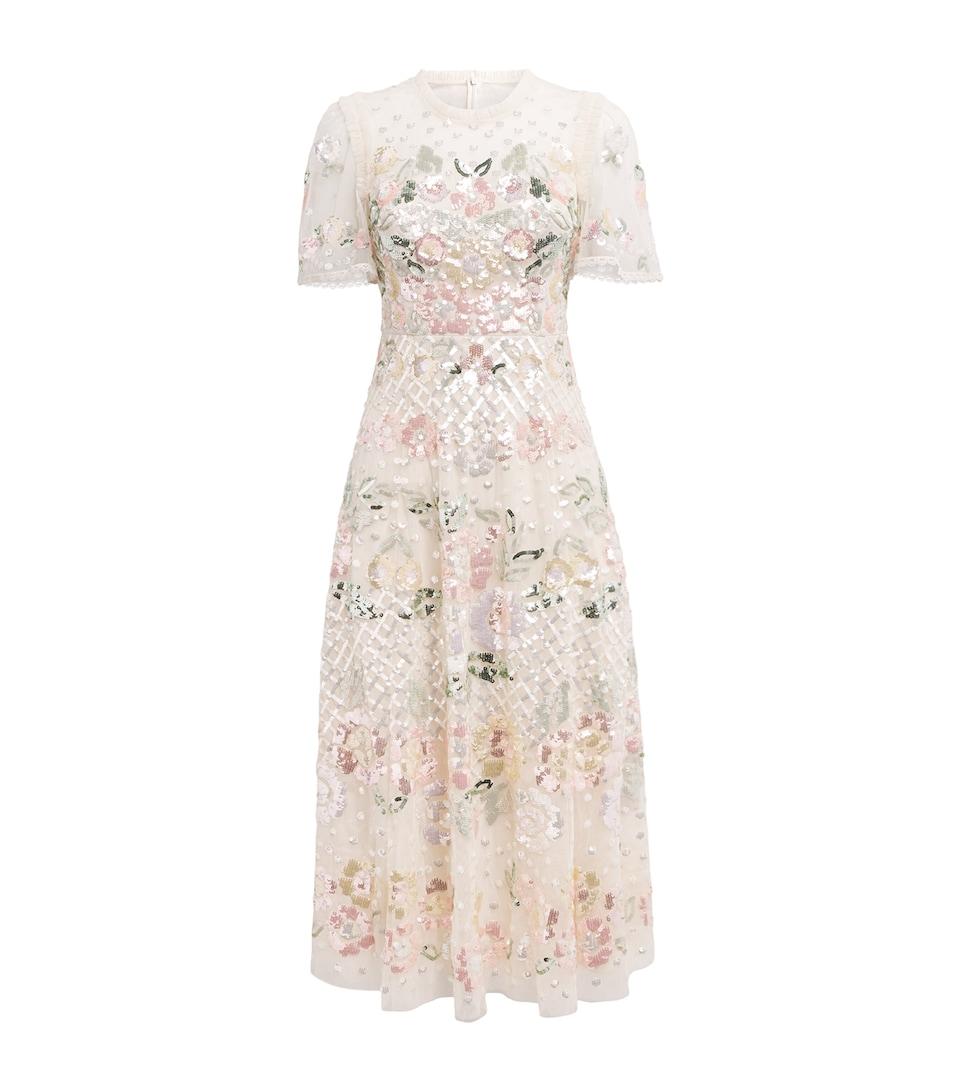 Embellished Rosalie Ballerina Midi Dress