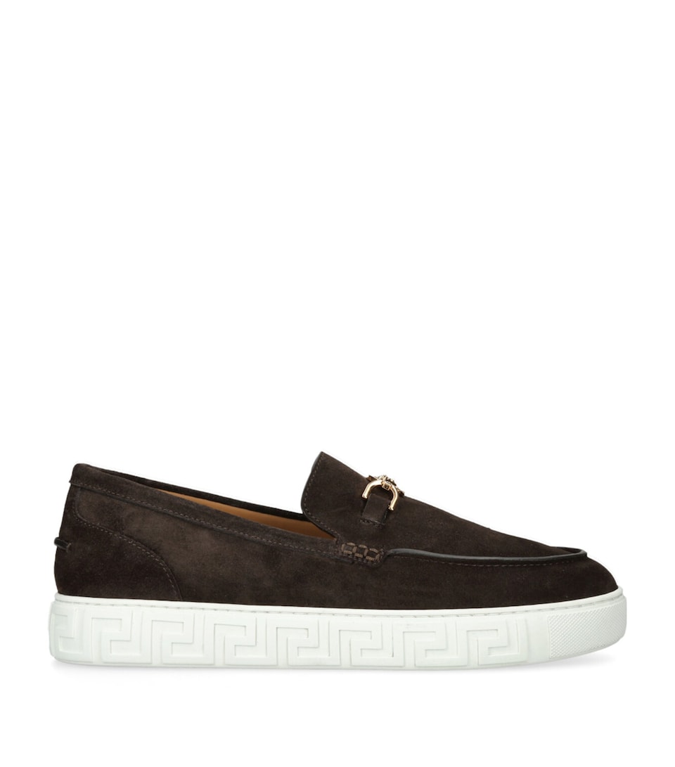 Suede Medusa Loafers
