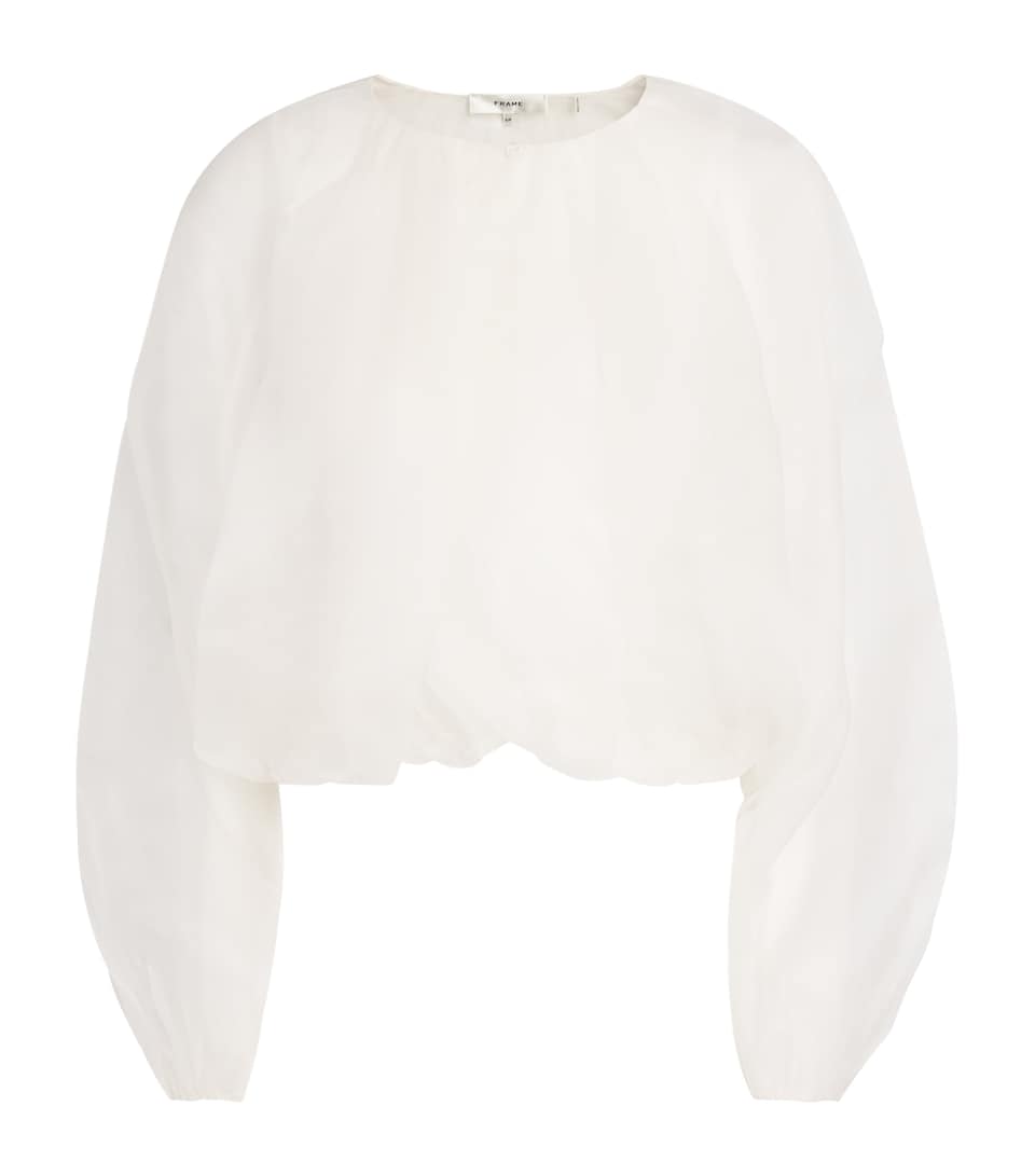 Silk Balloon Blouse