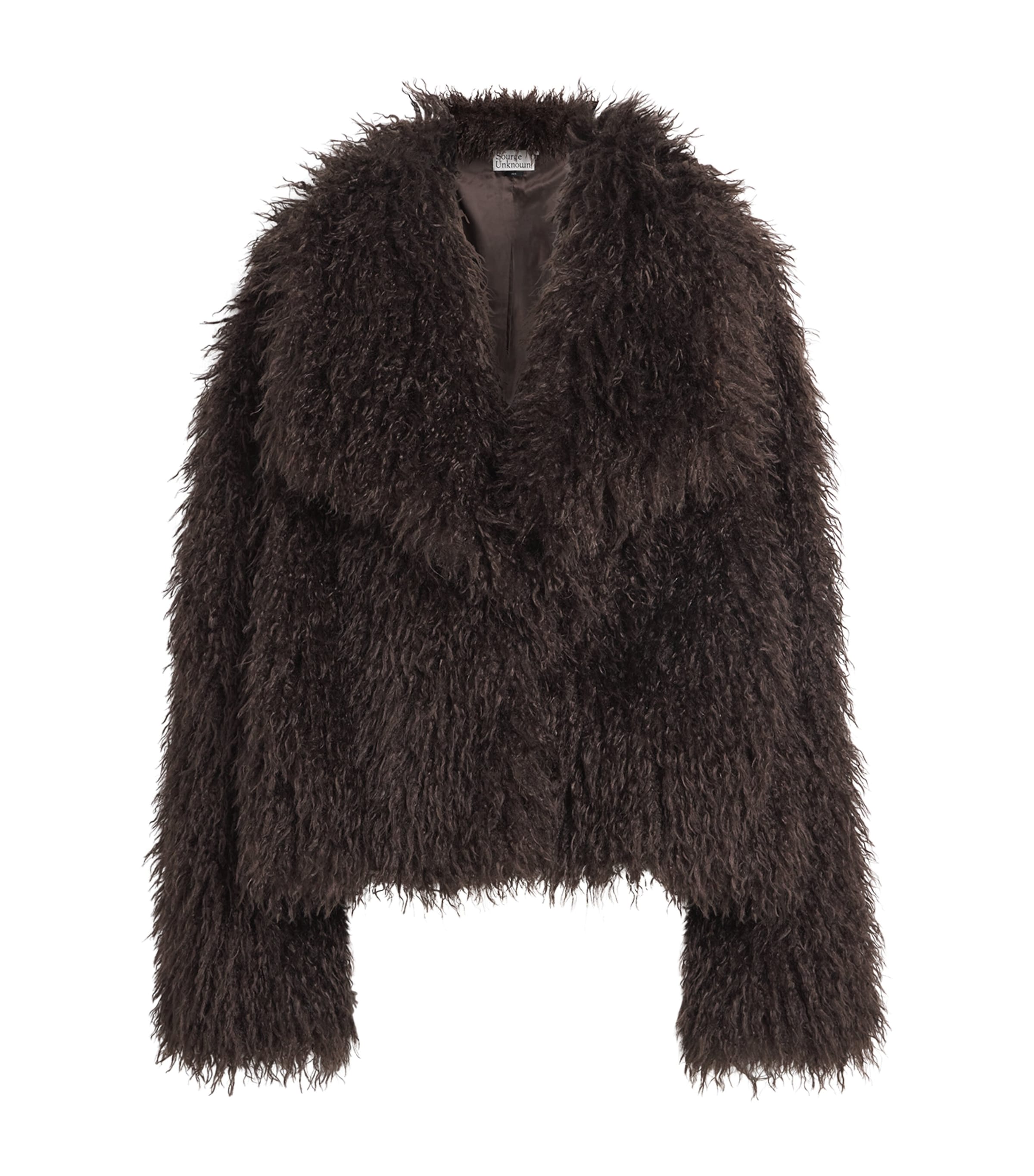 Source Unknown Womens Faux Fur Hathi Jacket Br
