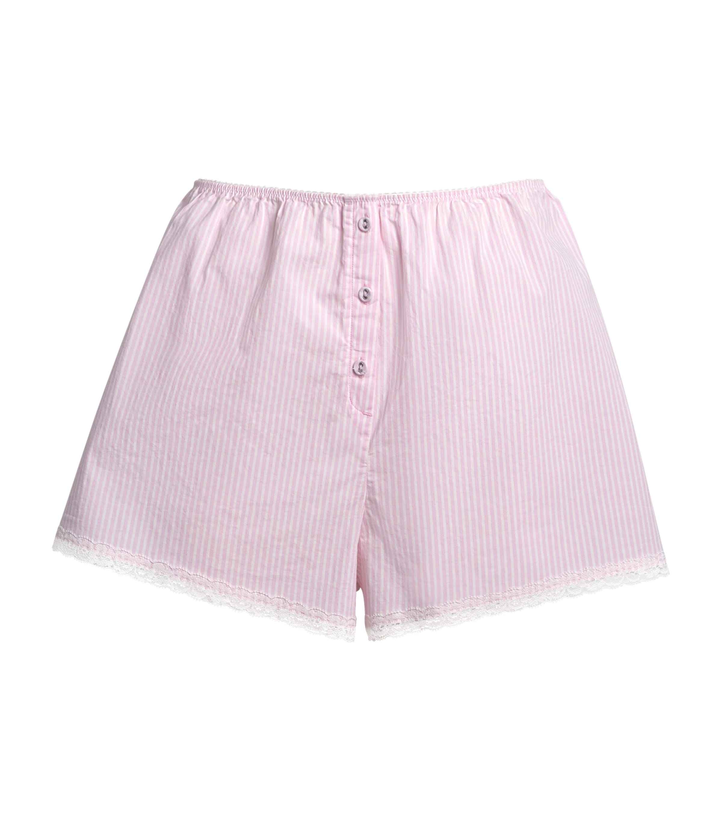 Cotton Poplin Sleep Shorts