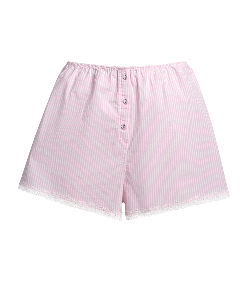 Cotton Poplin Sleep Shorts