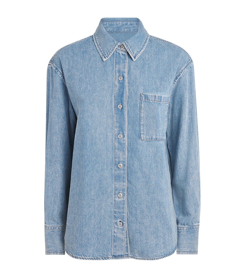 Rag & Bone Womens Connie Denim Shirt Everglade