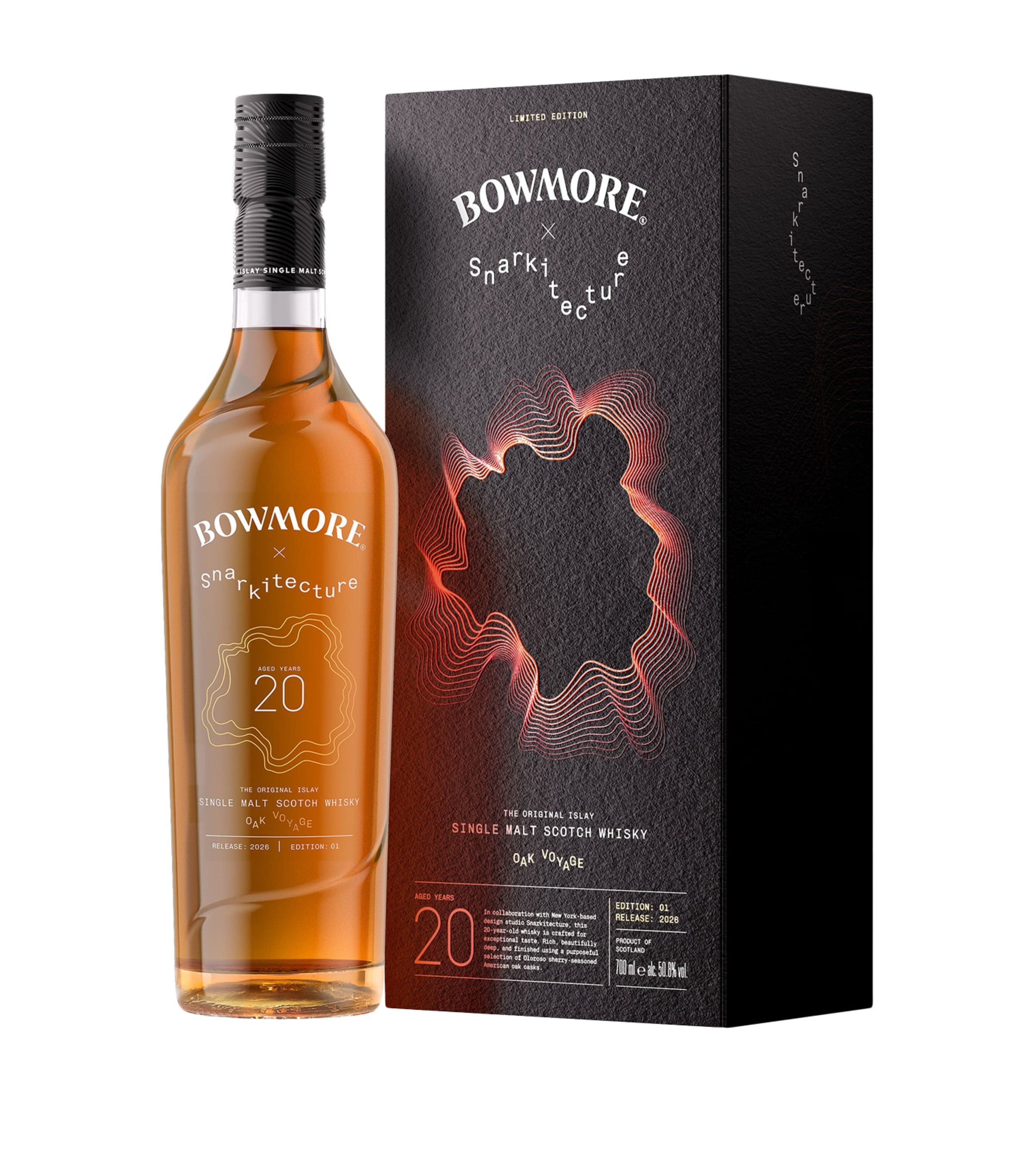 Bowmore 20-Year-Old Sherry Snarkitecture Oak Voyage Scotch Whisky (70cl)
