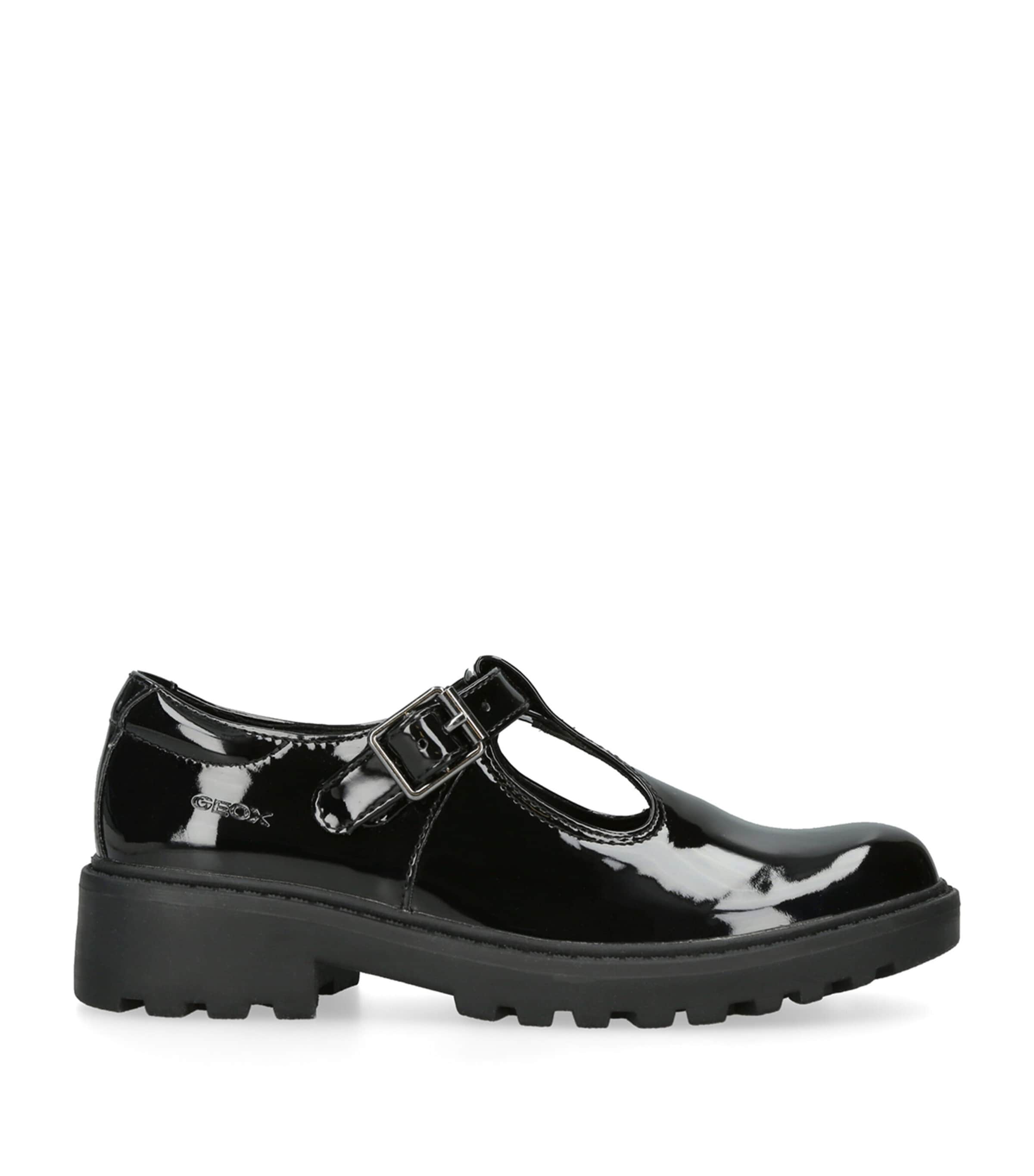 Geox Kids Patent Casey Mary Janes Black