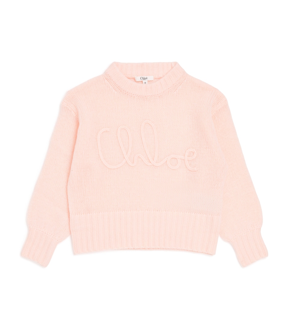 Wool-Cashmere Logo Sweater (4-14 Years)