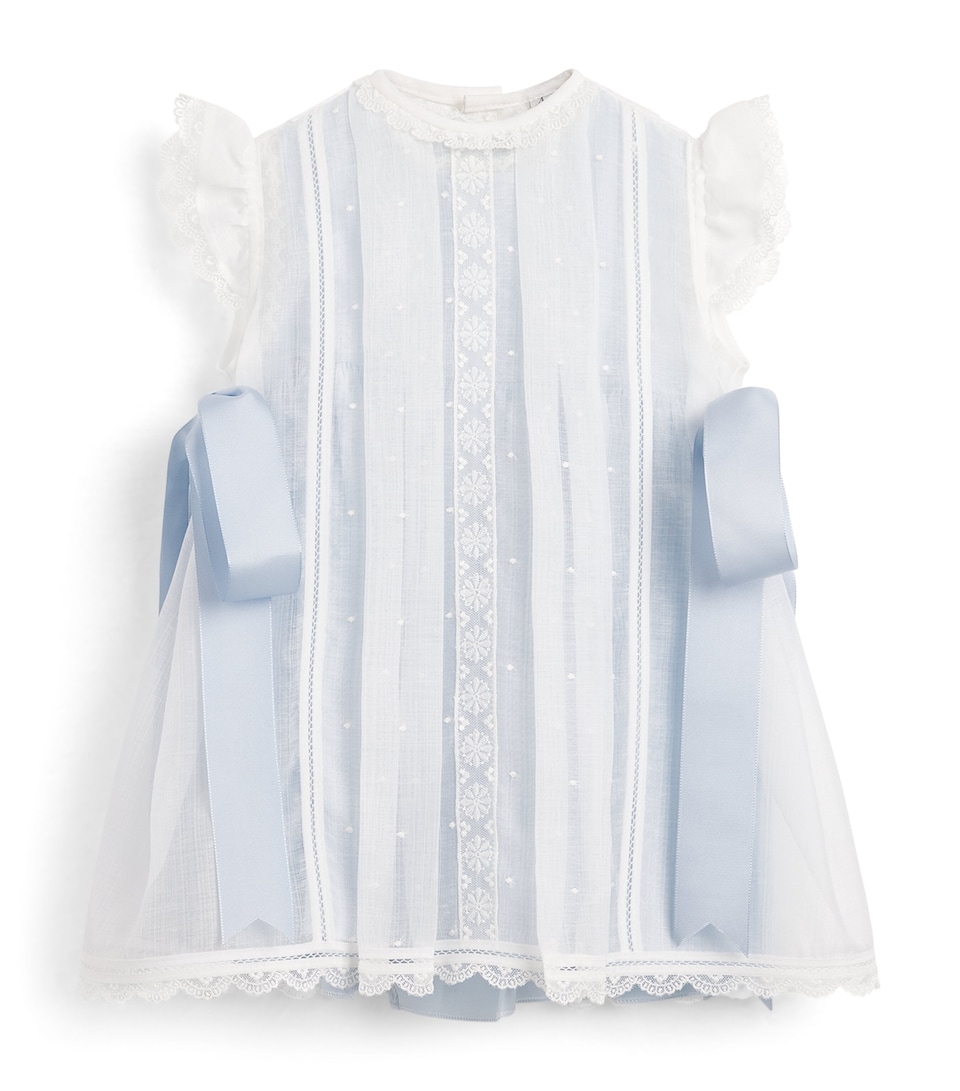 Lace-Trim Bow-Detail Dress (9-36 Months)