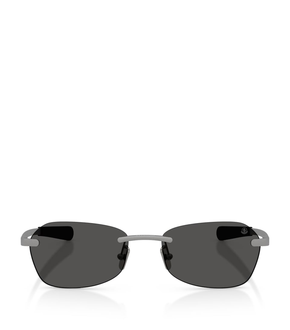 Moncler Orris Irregular Rectangle Sunglasses Grey