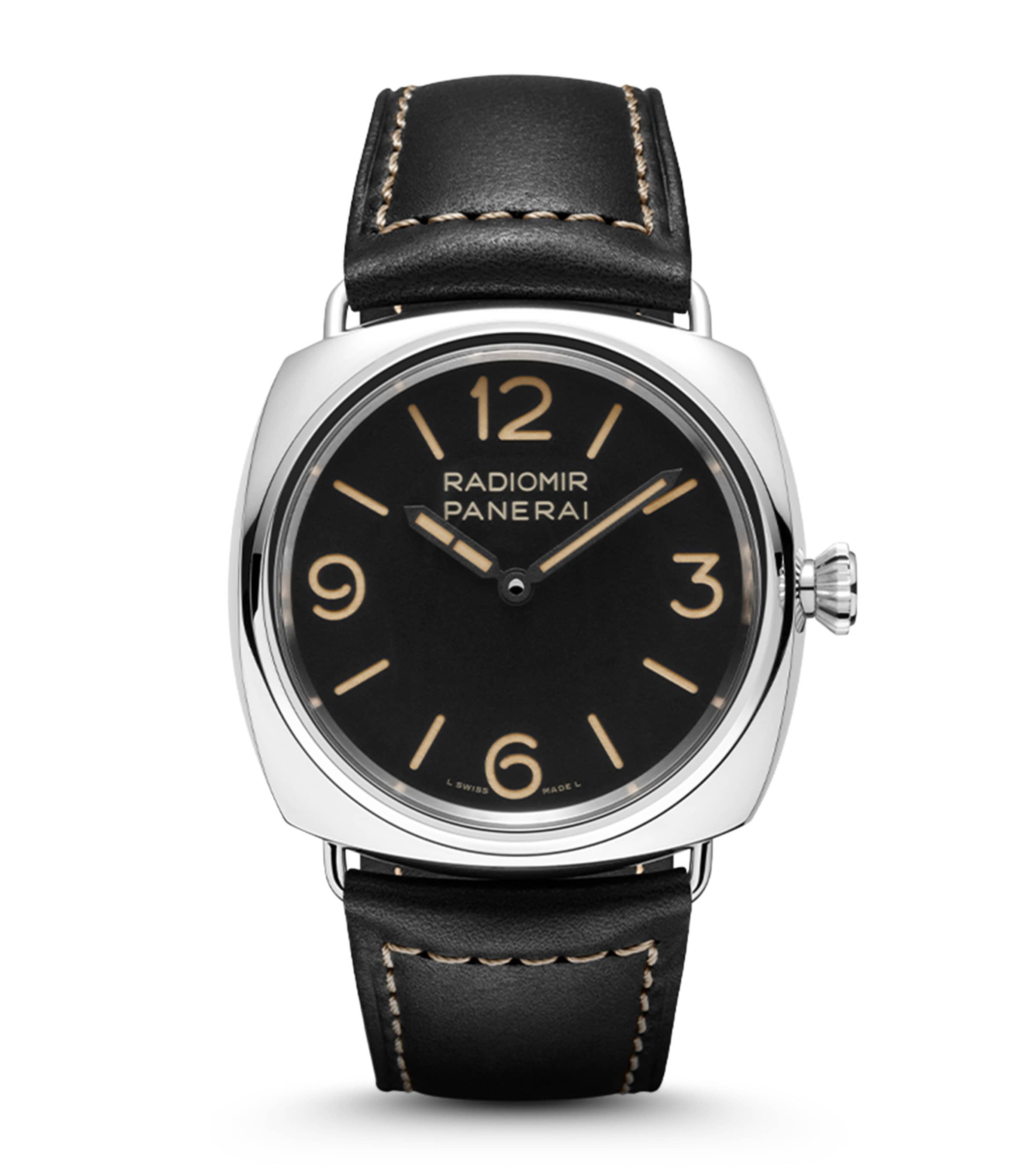 Panerai Steel Radiomir Watch 45mm Black