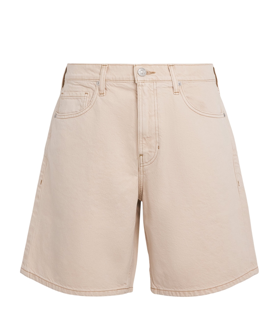 PAIGE Mens Denim Bermuda Shorts Ecru Natural