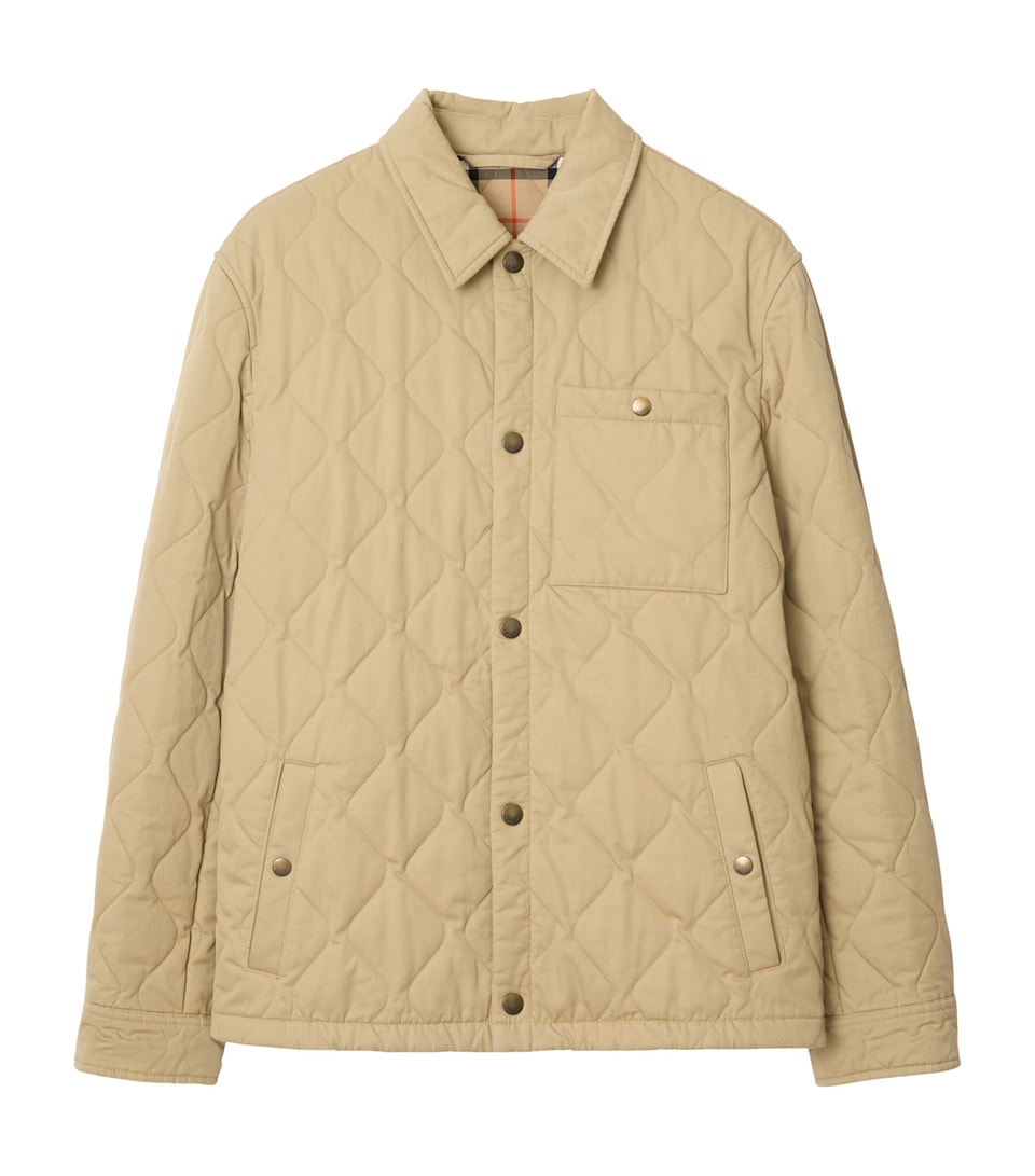 Gabardine Quilted Overshirt