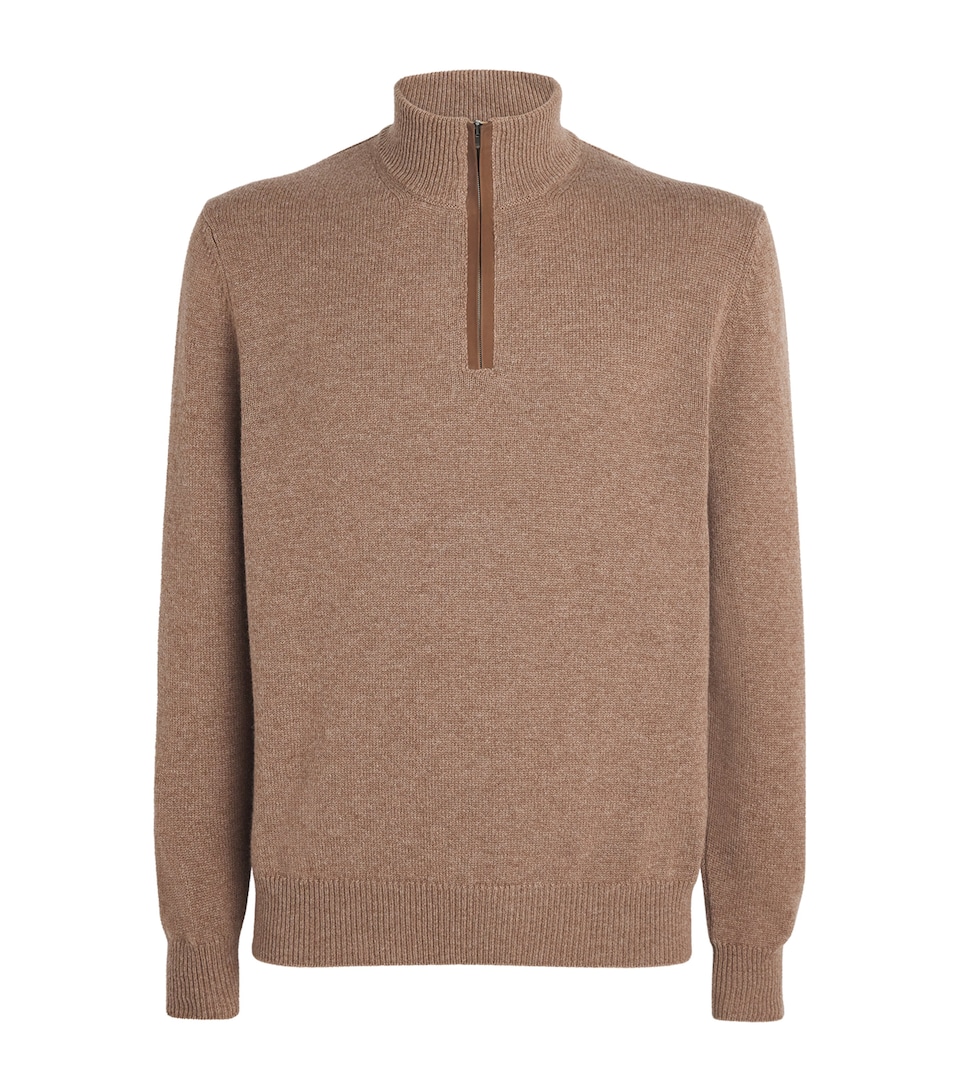 Cashmere Quarter-Zip Sweater