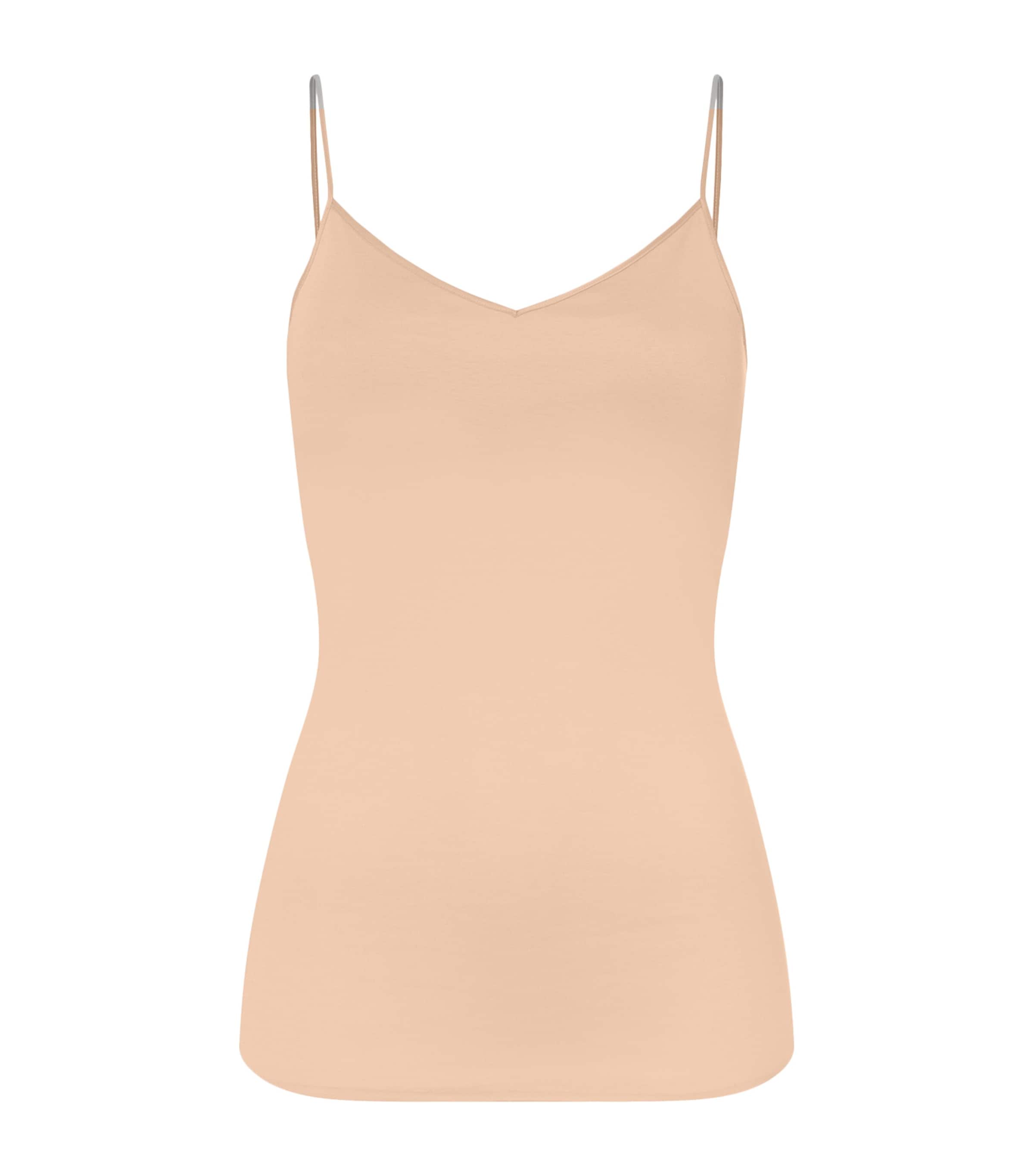 Hanro Womens Cotton Seamless Padded Camisole