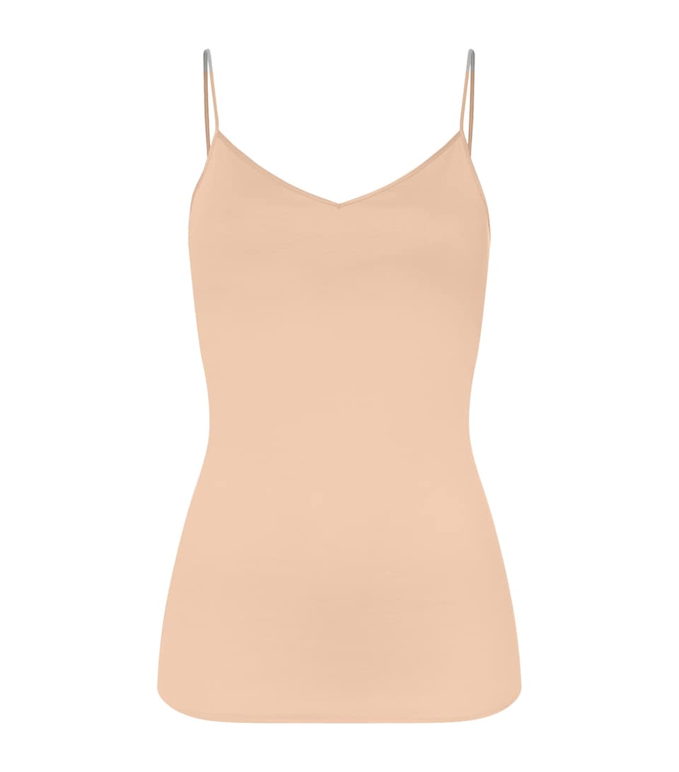 Hanro Womens Cotton Seamless Padded Camisole