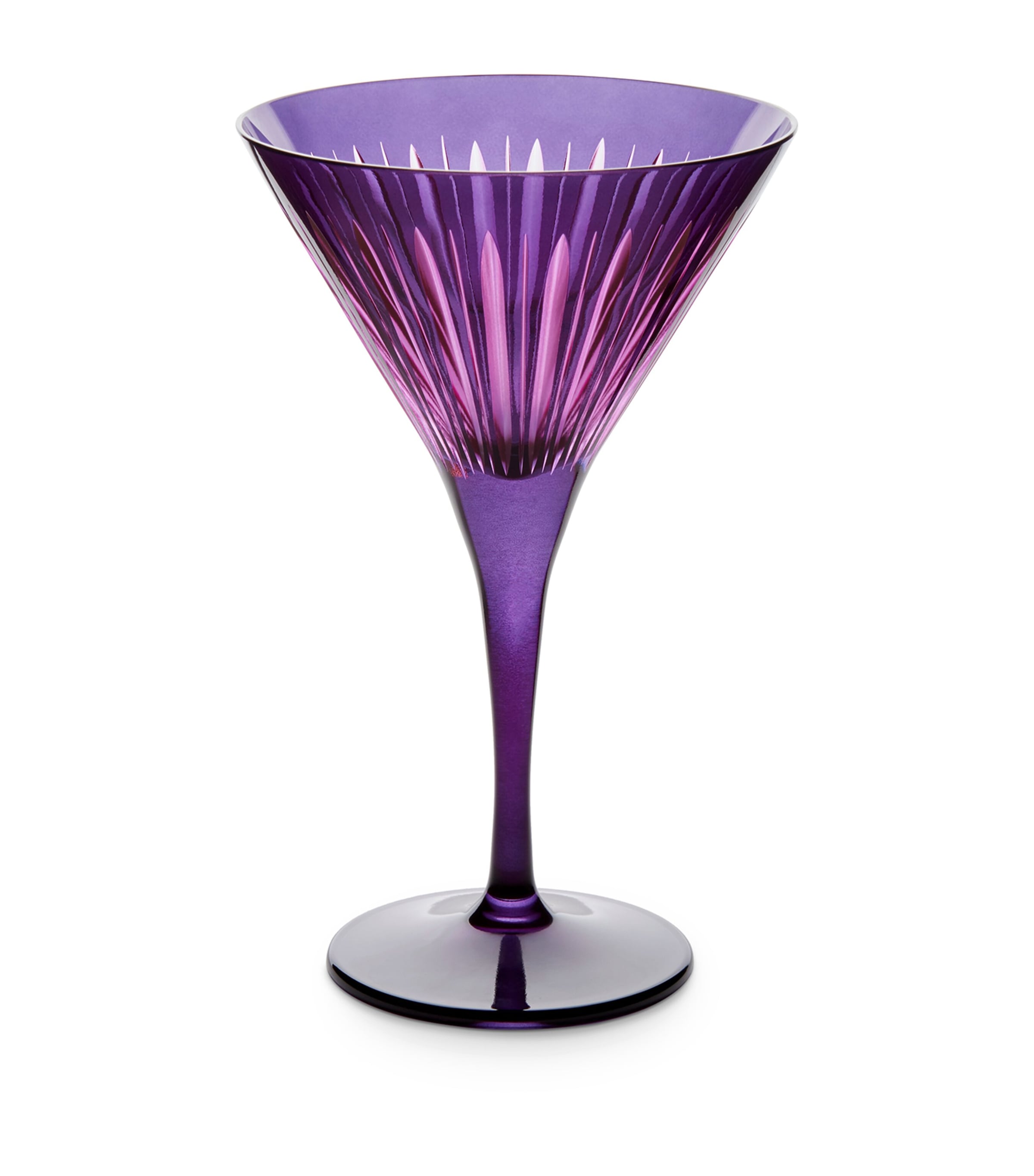 L'Objet Prism Martini Glasses (Set of 4) Purple