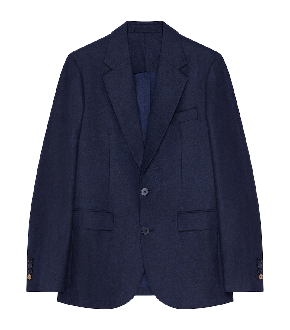 Wool Single-Breasted Blazer