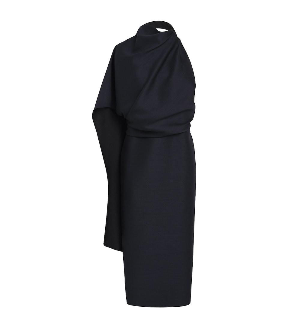 Róhe Womens Draped Open-Back Maxi Dress Night