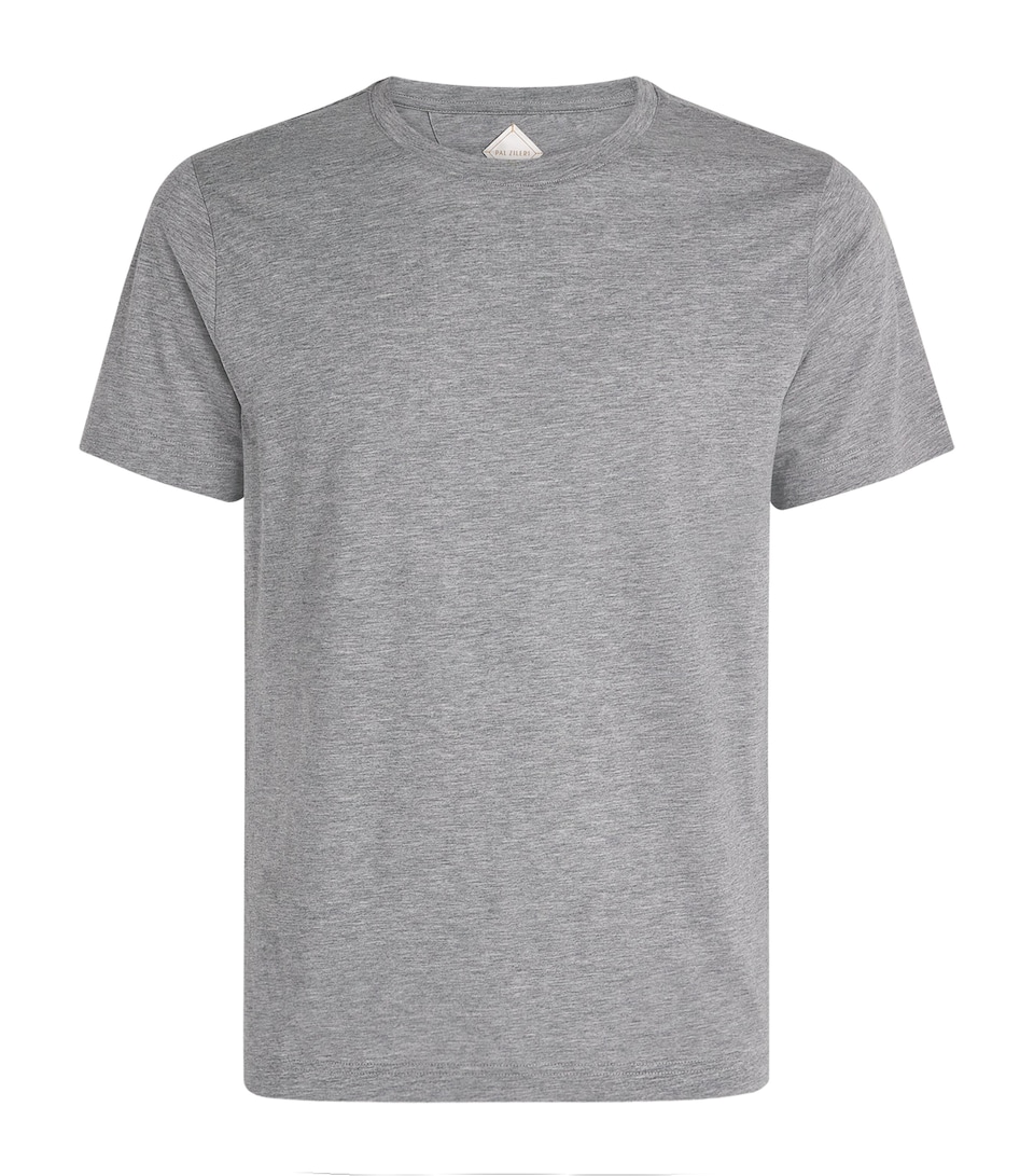 Pal Zileri Mens Crew-Neck T-Shirt Grey