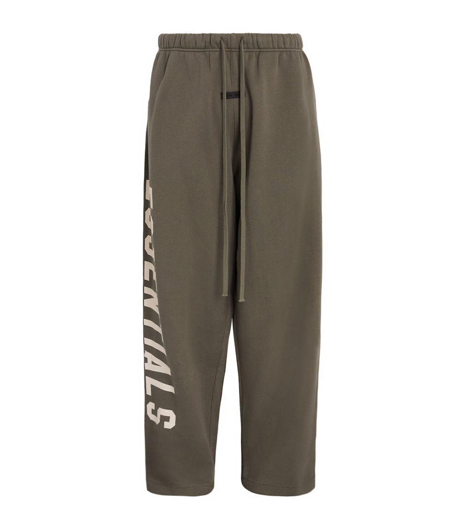 Cotton-Blend Wide-Leg Sweatpants