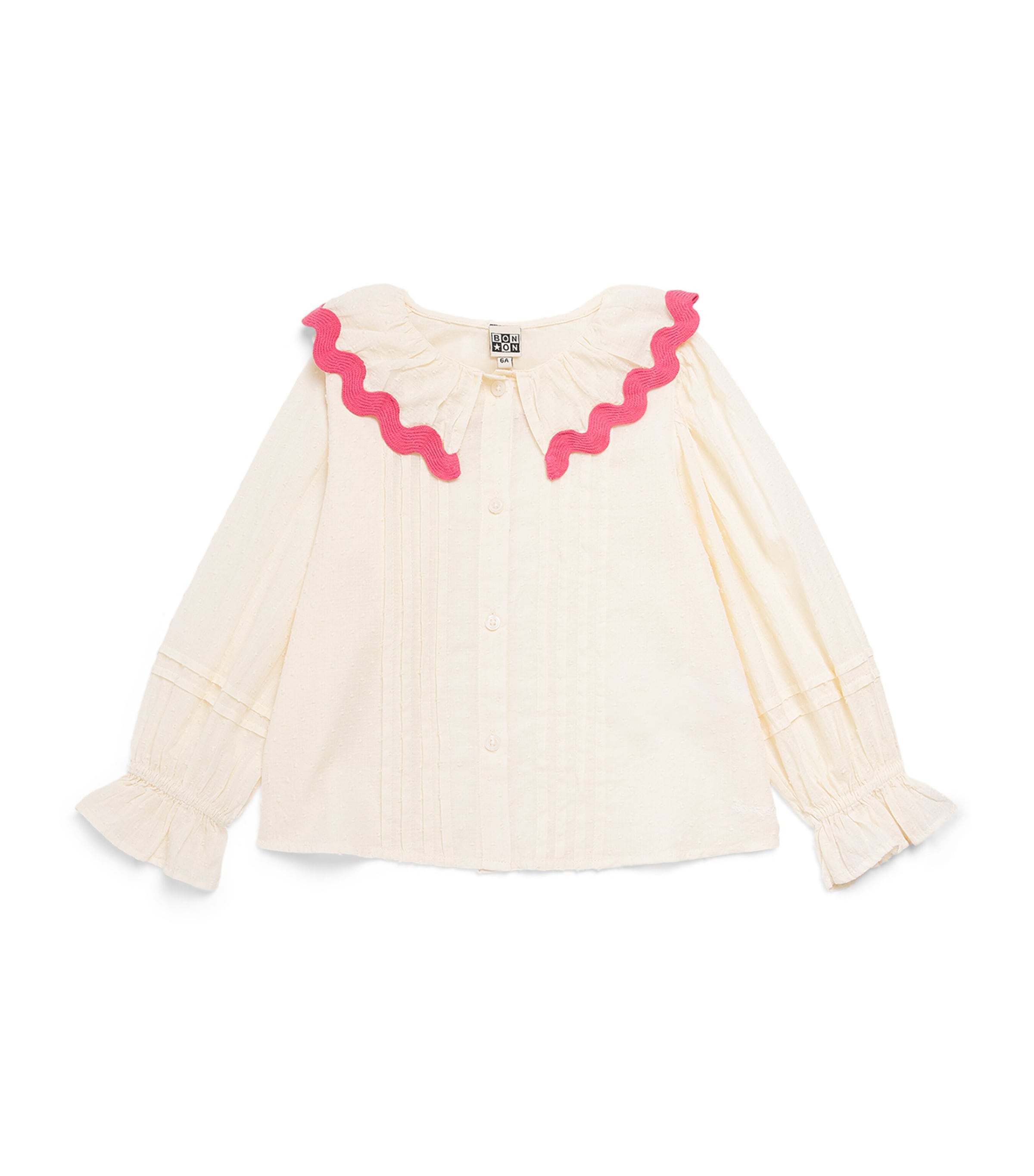 Bonton Cotton Dandelion Shirt (2-14 Years) Milk