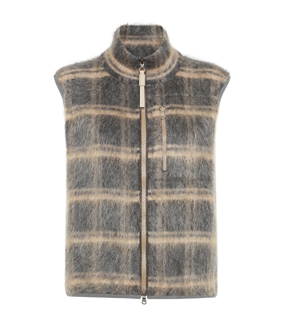 Wool-Blend Jacquard Gilet