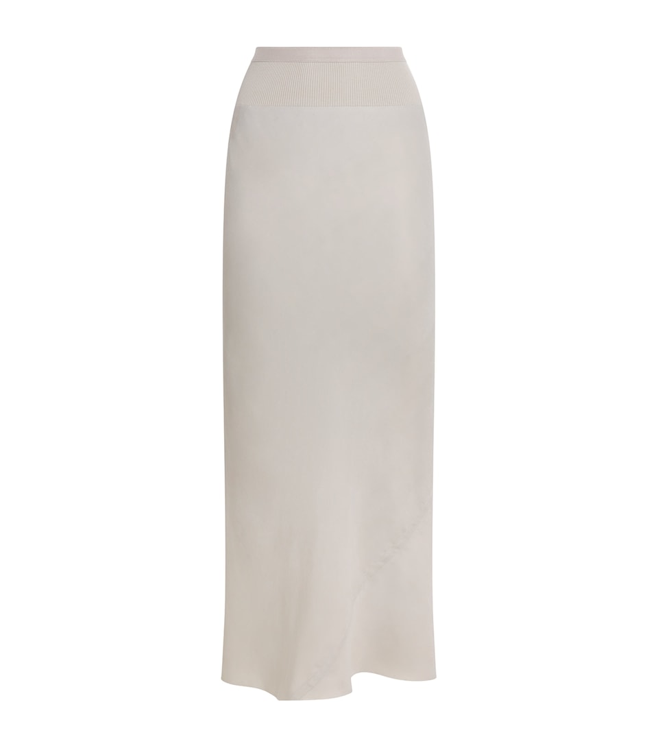 Bias-Cut Maxi Skirt