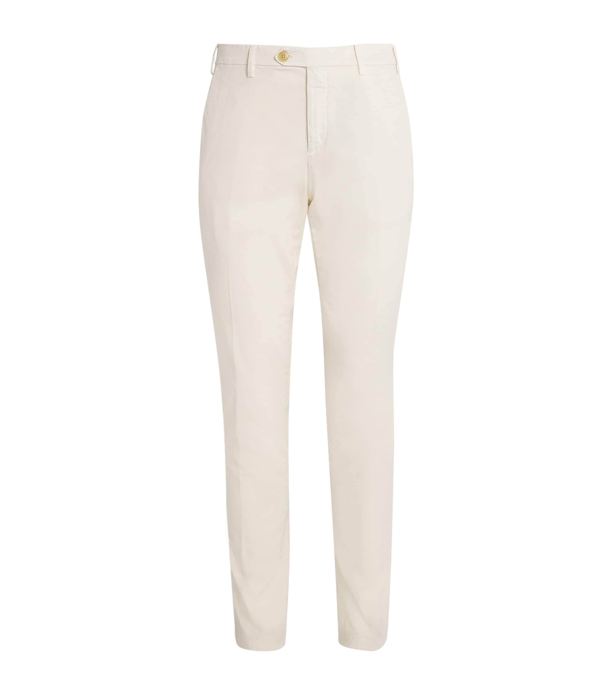 Stretch-Cotton Straight Chinos