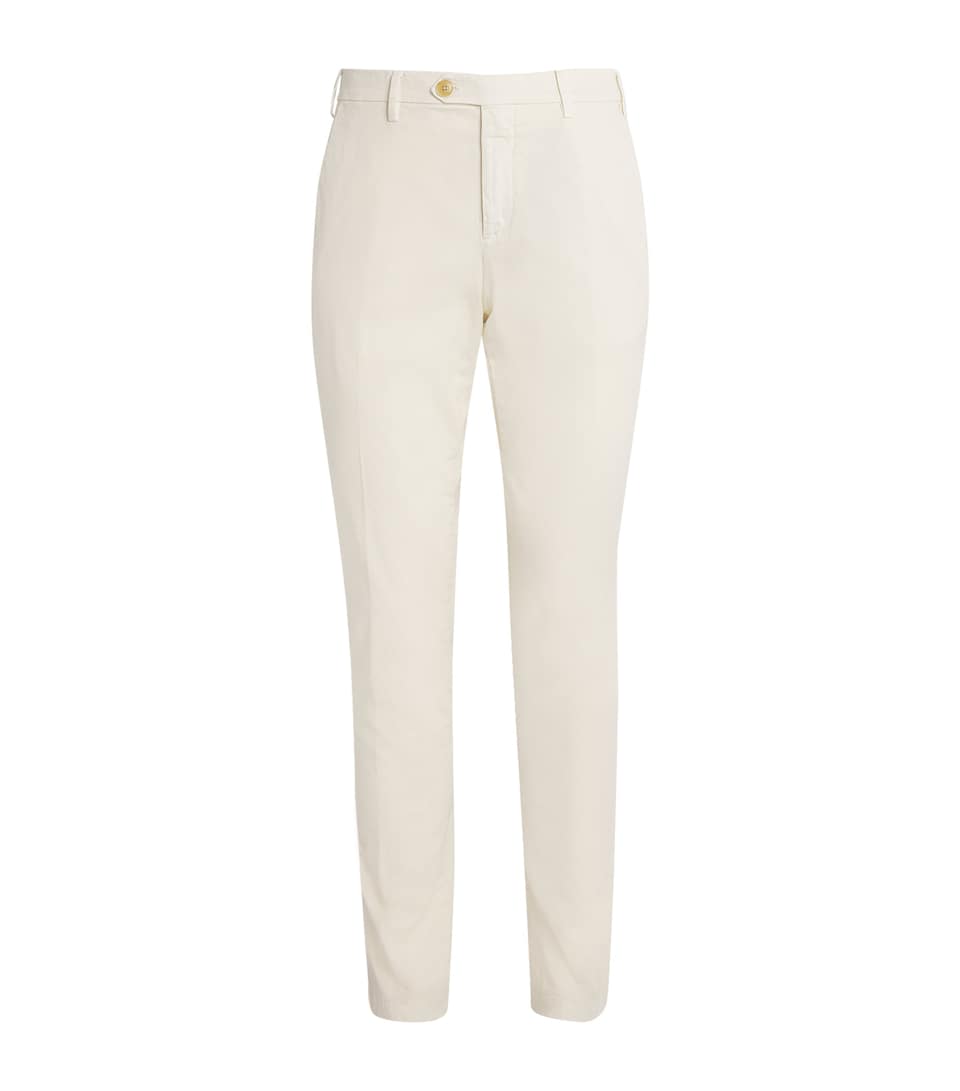 Stretch-Cotton Straight Chinos