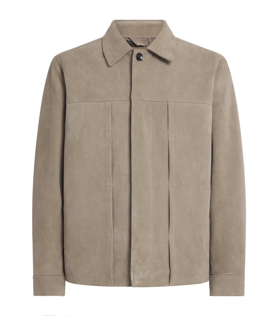 Suede Panneled Jacket