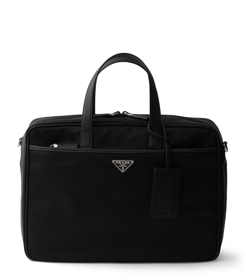 Prada Re-Nylon and Saffiano Leather Briefcase