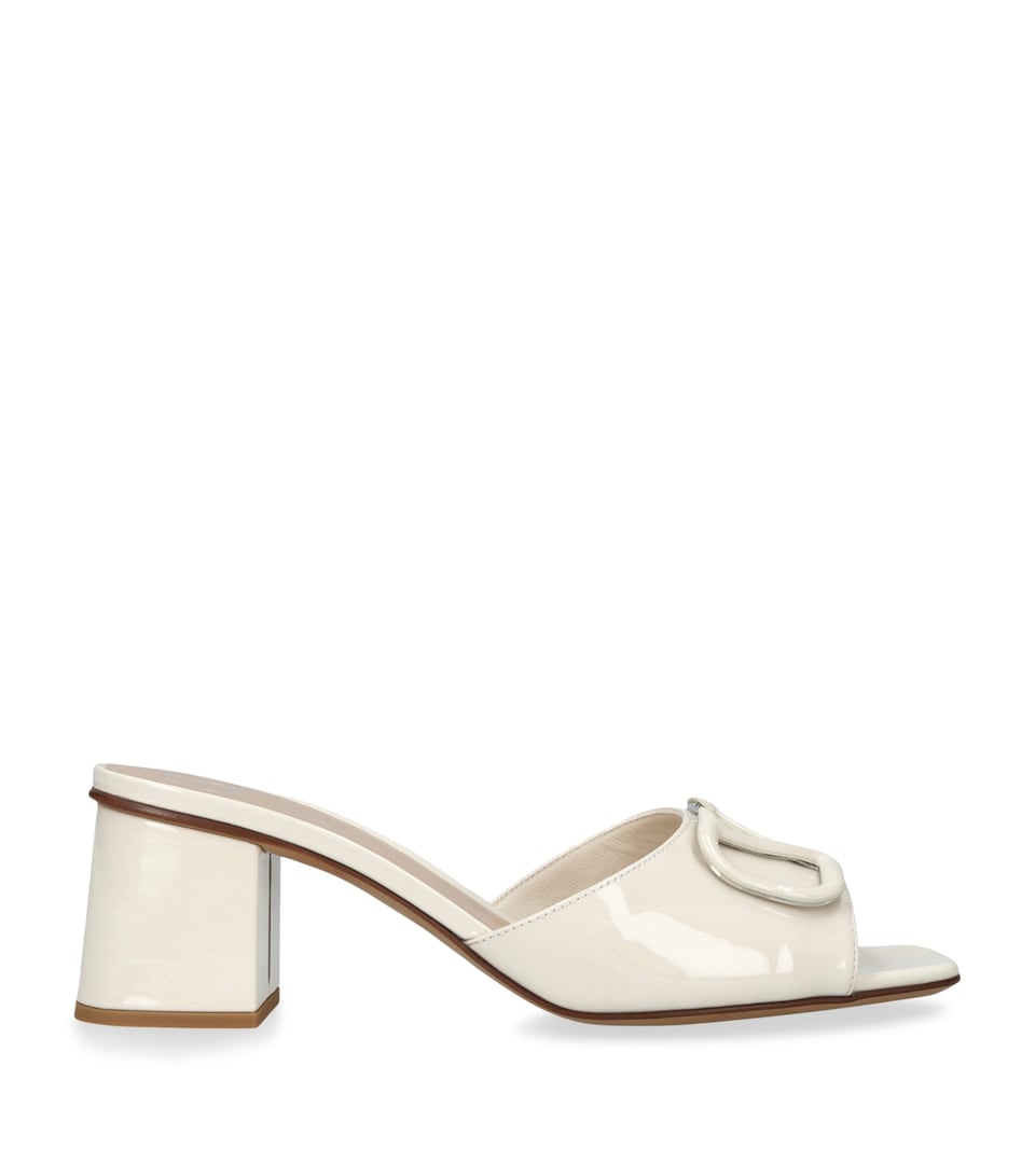 Patent Leather VLogo Mules 60