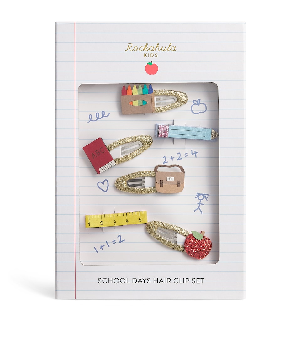 Rockahula Rock School Days Hair Clips (Pack of 6)