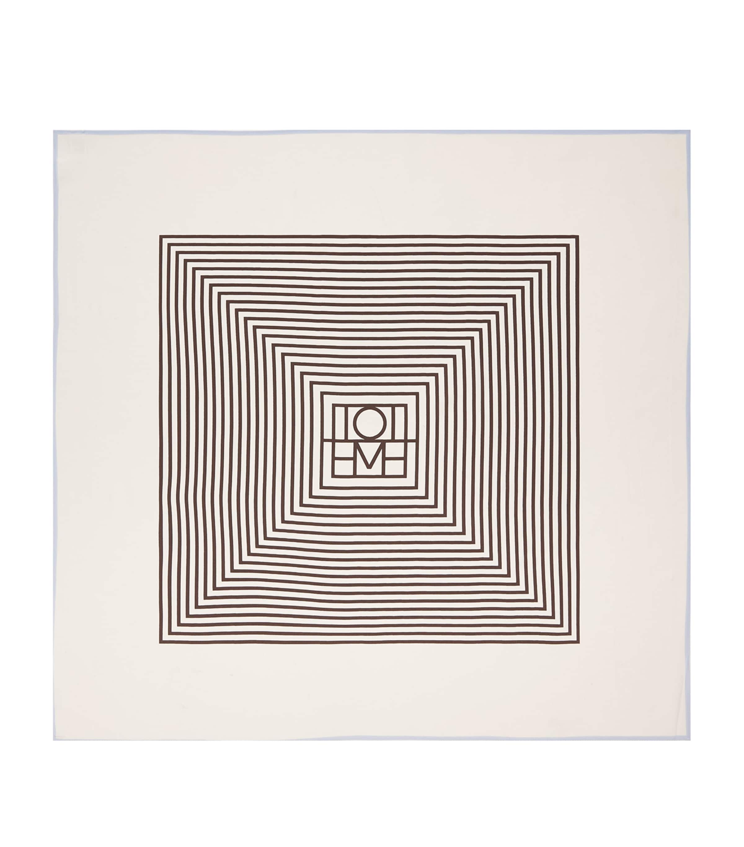 Toteme Silk Monogram Scarf Macadamia