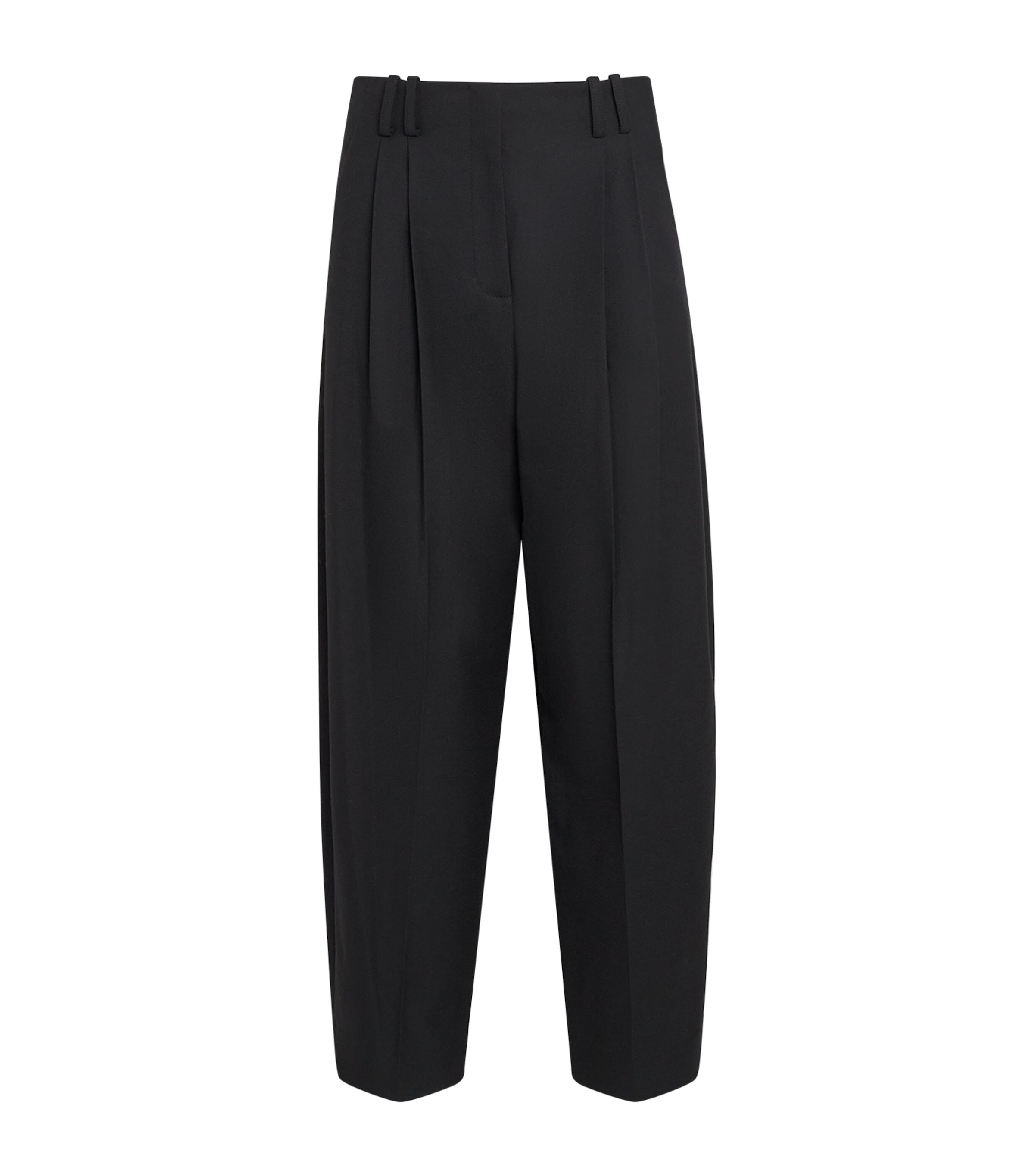 Veronica Beard Womens Whitlock Barrel Trousers Black