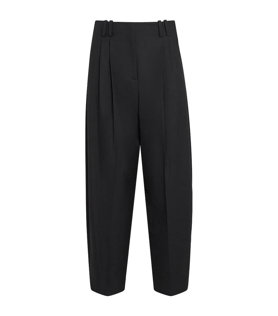 Veronica Beard Womens Whitlock Barrel Trousers Black