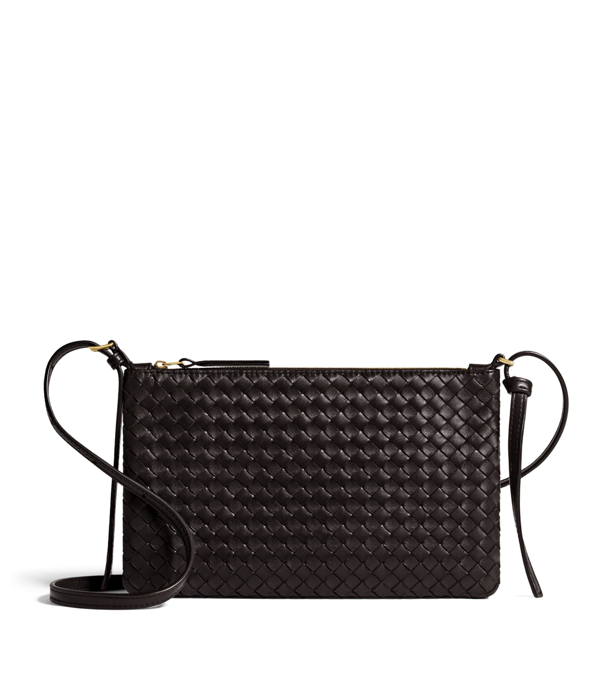 Bottega Veneta Leather Intrecciato Gemellini Shoulder Bag